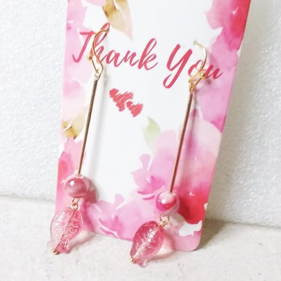 Unique + Sexy! OOAK Red Fish Fishing Dangle Earrings | Mermaid Approved - Picture 5 of 7